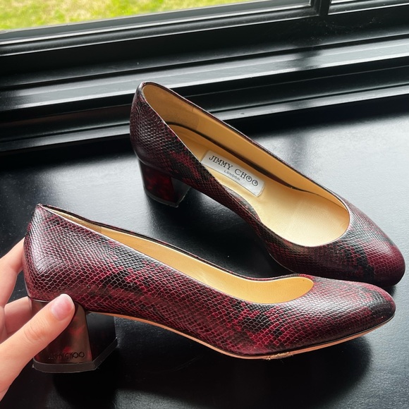 Jimmy Choo Snakeskin Ballet Heels - Picture 3 of 6